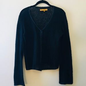 Loose weave cardigan.